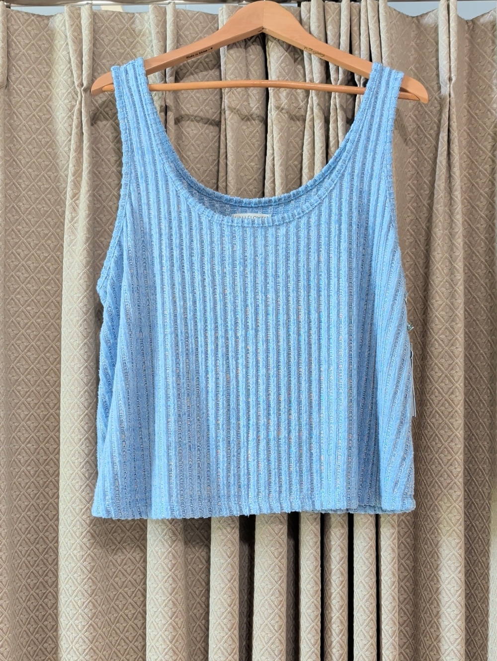 NWT Women's Size XXL Wallerflower Periwinkle Ribbed Knit Tank Top